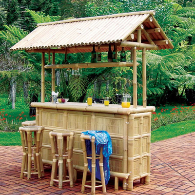 Τηλεφωνικό μπαρ Patio Outdoor Bar, Σετ μπαμπού, Islander Tiki Bar