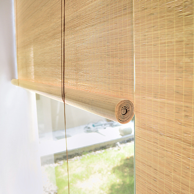 Εσωτερική υπαίθρια ιδιωτικότητα Drape λεπίδων ήλιων παραθύρων τυφλών κυλίνδρων περγκολών μπαμπού χειρωνακτική