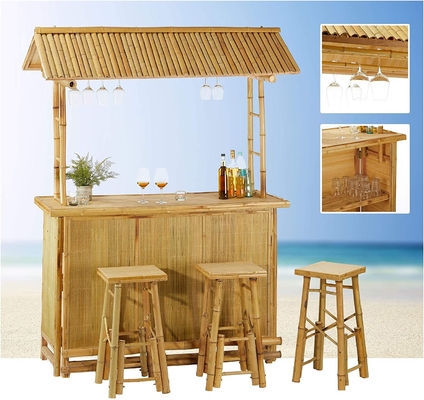 Τηλεφωνικό μπαρ Patio Outdoor Bar, Σετ μπαμπού, Islander Tiki Bar