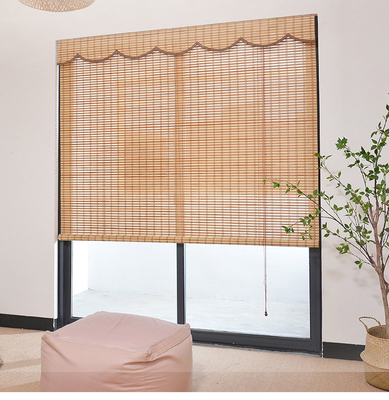 Αμπού Ρωμαϊκές αποχρώσεις Ρολ Up Bamboo blinds για εσωτερικά παράθυρα Φιλτράρισμα φωτός προστασία UV φυσικές αποχρώσεις μπαμπού